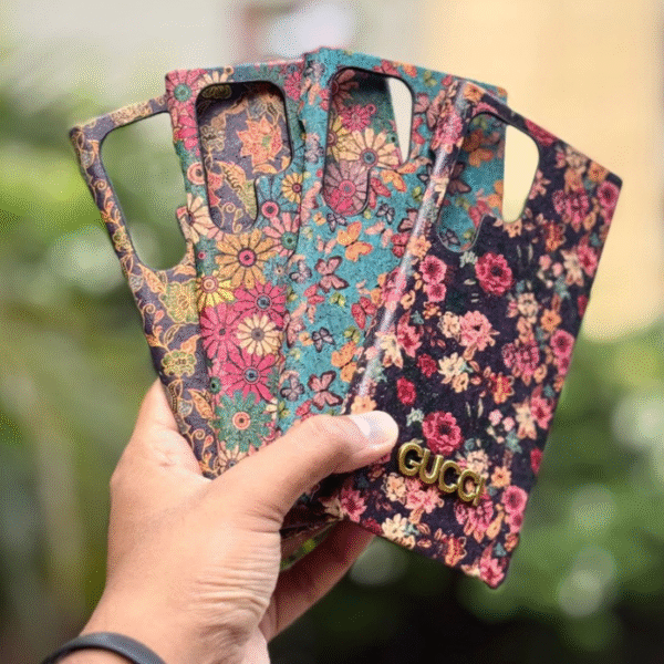 World Famous Branded Floral Print Gucci Style Case for Samsung Galaxy